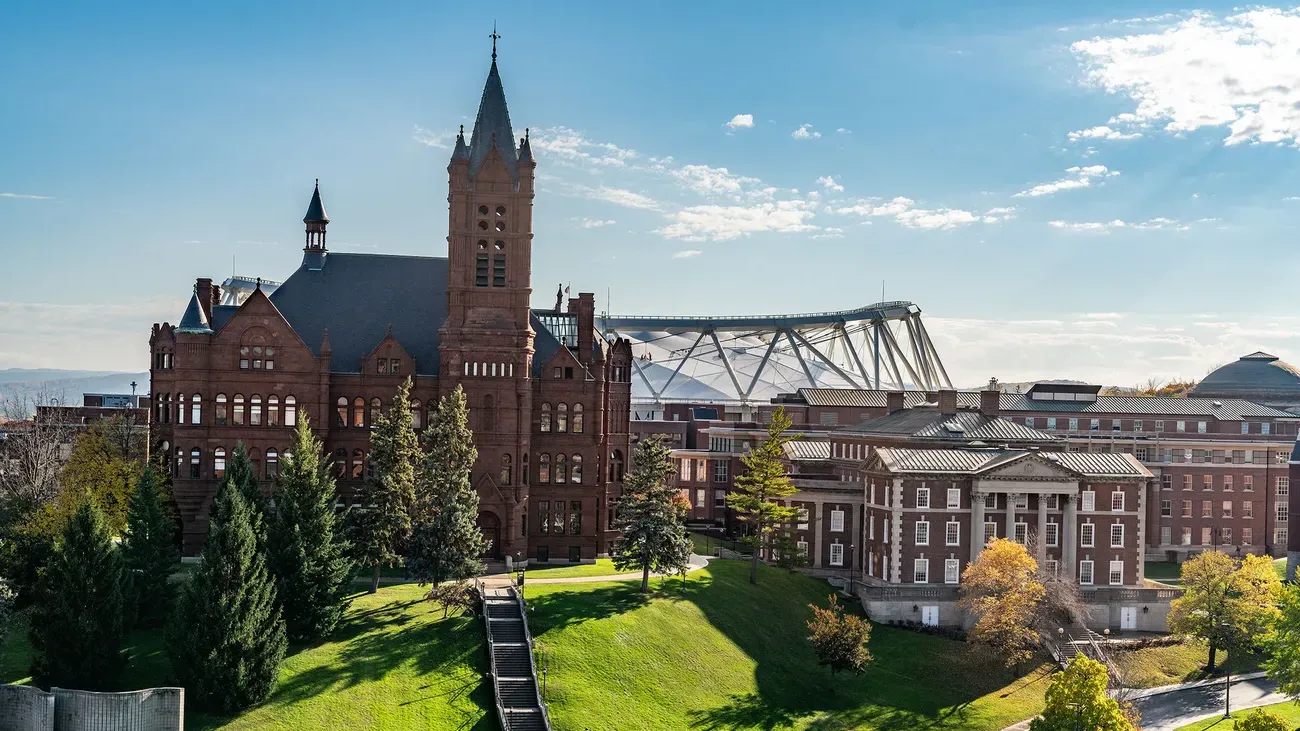 Photo of buildings on campus.